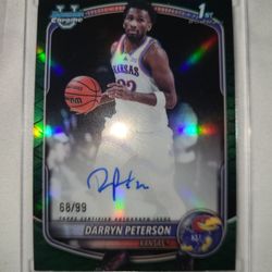 Darryn Peterson 1st Bowman Chrome Rookie Auto