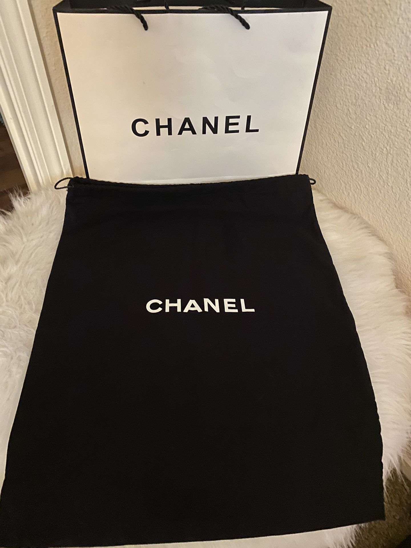 Chanel black large Dust bag! Authentic & new!