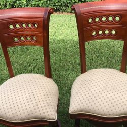 2 Solid Wood Stool Chairs 🪑 