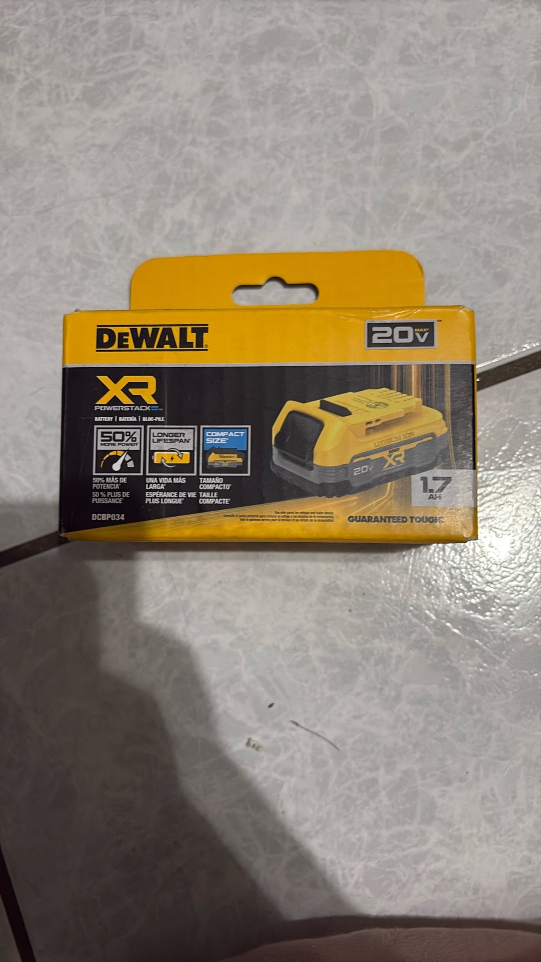 20V max  power stack lithium ion 1.7 AH compact battery pack 