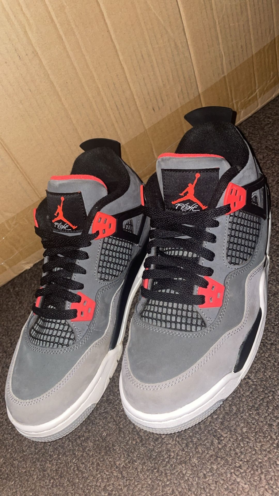 Jordan 4s Infared (Size 7y)