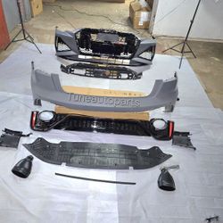 Audi A6 S6 full bodykit facelift to RS6 front rear Bumper complete exhaust tips for 2019-2025