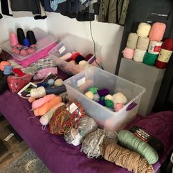 Lots Of Yarn….Cheap. The  Lot $100