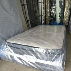 Brand New Twin Size Euro Top Mattress Firm Comfort + Boxspring Included 