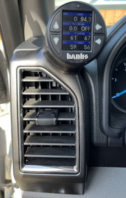Banks Supergauge & Block8head Custom Vent Mount for Ford Trucks