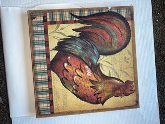 Rooster Canvas Wall Art Print