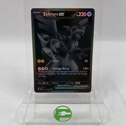 Pokémon TCG Zekrom EX #172 Black Bolt Trading Card 172/086