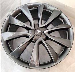 Gun Metal Grey Tesla 19" Model 3 Wheels Rims OEM
