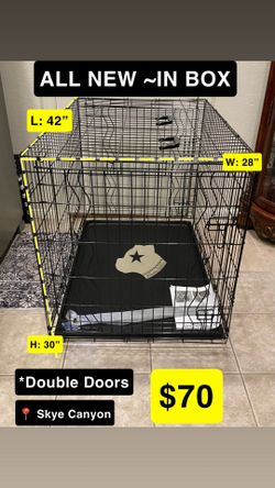 New XL 42” Crate $70 Firm-Firme