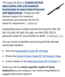 Casio SP-33 pedal board