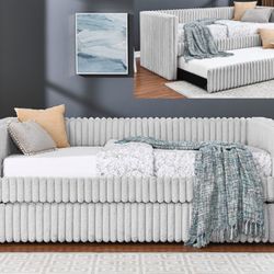 New Grey Day Bed -Mattress Not Included