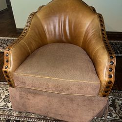 Schnadig Leather Chair