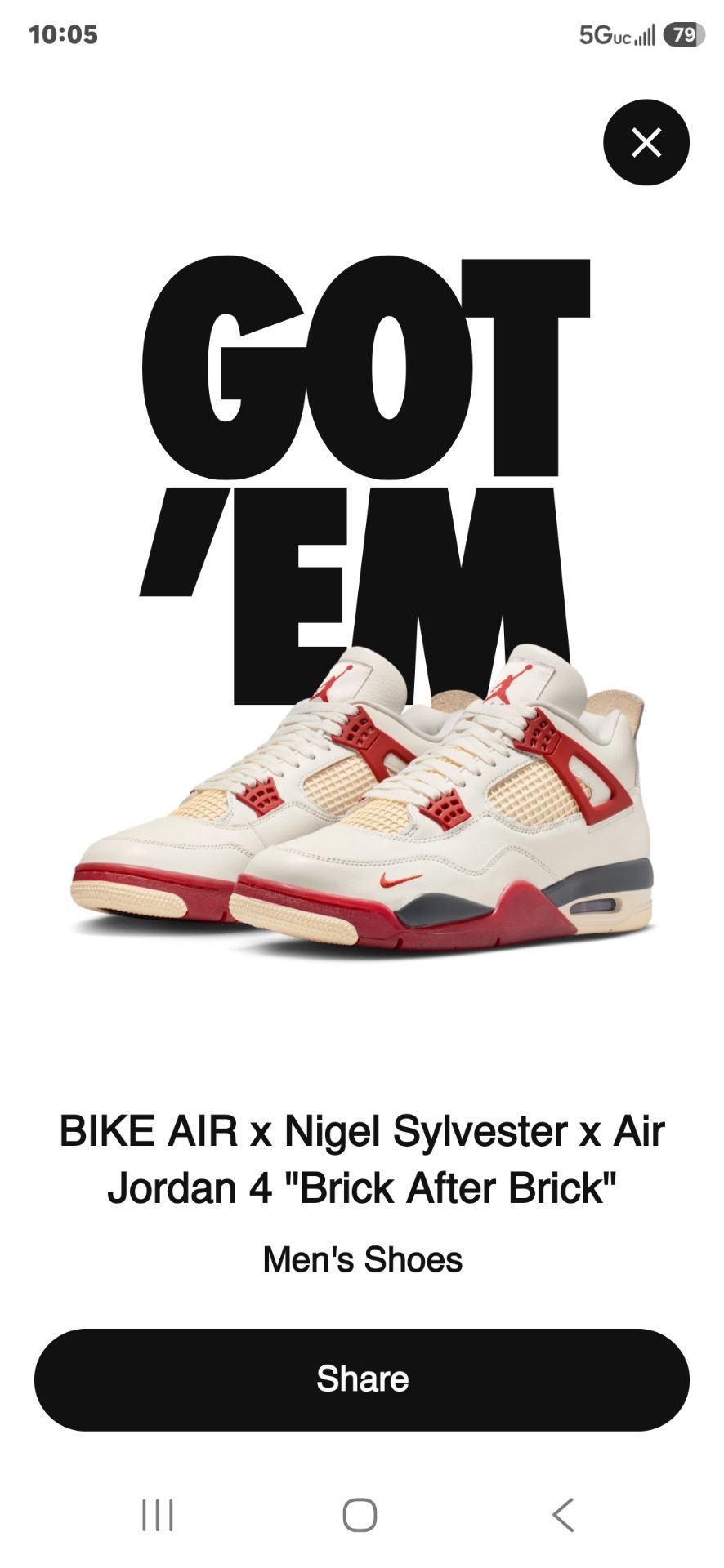 Jordan 4 brick after brick