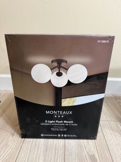 (2) NEW Modern Ceiling light with Opal Glass Globe Shades