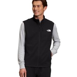 BRAND NEW The North Face Men's Black Canyonland Sweater Vest Full Zip Size L Men