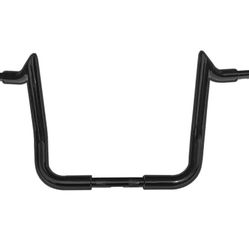 NEW Gloss Black 12" Rise Ape Hanger Bar Motorcycle Handlebar Meathook style Bars Fit For 1 Harley Touring Electra Glide Street Glide Ultra Lim