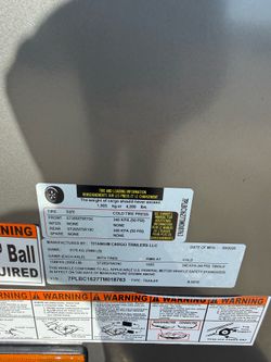 Trailer enclosed 8 1/2 x 16 polycore 0.80 it’s 2026 titanium Cargo