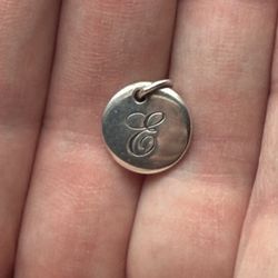 Tiffany And Co, "E" Note Charm 