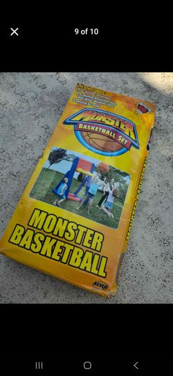 Inflatable Basketball Hoop Set By Kever Sportcraft Monster Basketball In BOX 74" Childs Kids Childrens Boys Sports