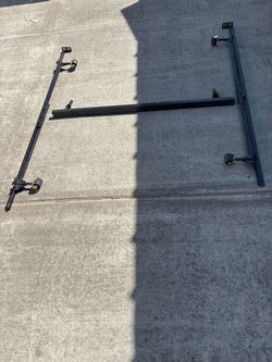 Metal Bed Frame with Casters