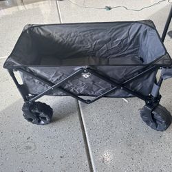 Folding Utility Wagon – With Sand Wheels 