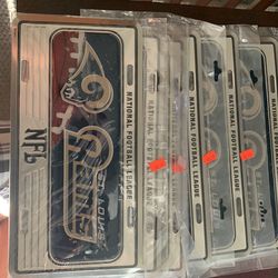 Brand new St. Louis Rams license plates...10Each