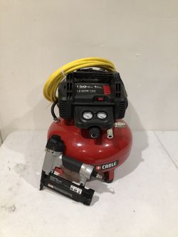 Porter-Cable 6 Gal. 150 PSI Portable Electric Air Compressor and 18-Gauge Brad Nailer Combo Kit (1-Tool)