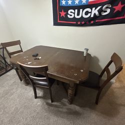 Table And 3 Chairs