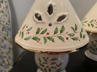 Christmas Lenox lamps