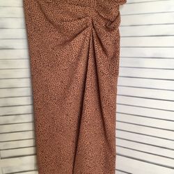 Leopard Print Skirt, Large
