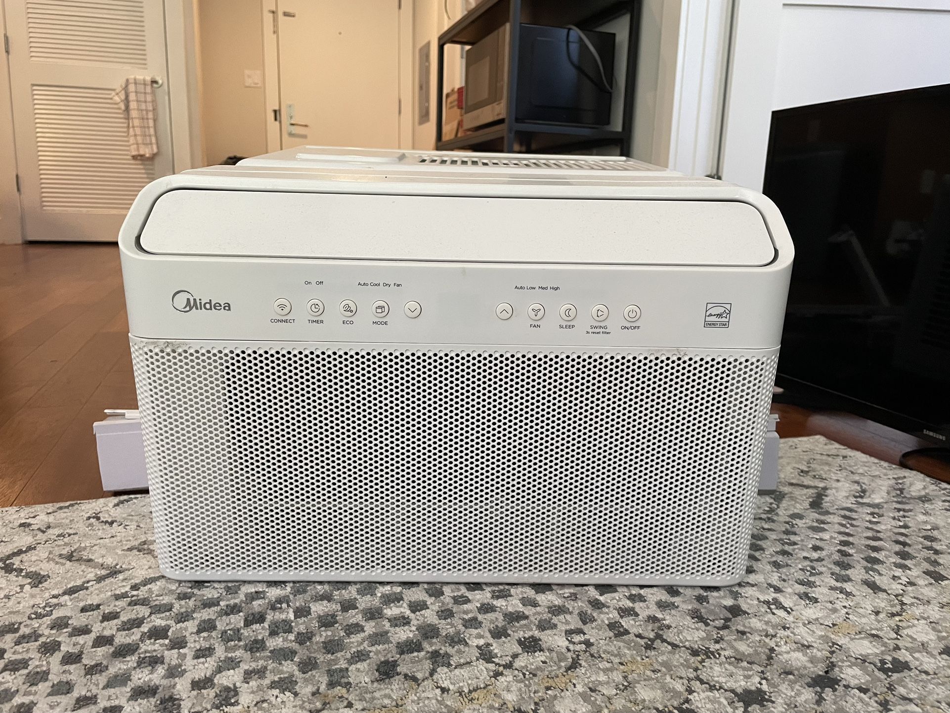 Super Chill And Quiet AC Unit: Midea 12,000-BTU Energy Star U-Shaped Window Air Conditioner - White