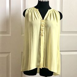 Violet & Claire Yellow Sleeveless Blouse