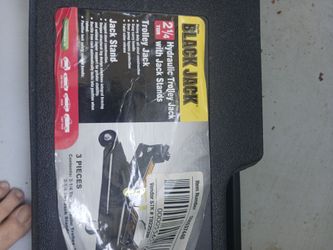 2 -1/4 ton trolley jack and  2- 1/4 jack stands