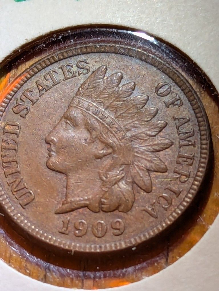 1909 Indian Head Cent 4 Diamonds