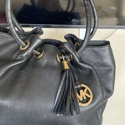 Purse leather ring tote