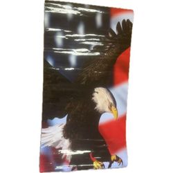 American Bald Eagle Patriotic Flag Adhesive Backed Graphic Decal 24 x 48