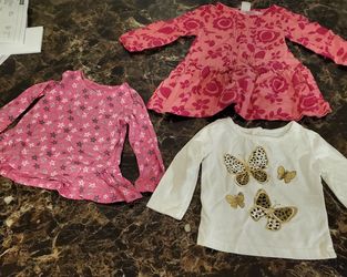 3 -18 month baby girl cute shirts