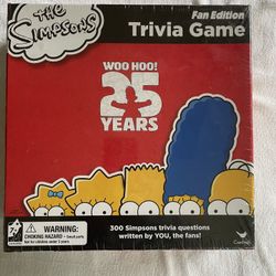 The Simpsons Trivia Game Fan Edition Sealed