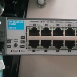 HP 2510G-24; 24 Port 10/100/1000 Programmable Network Switch