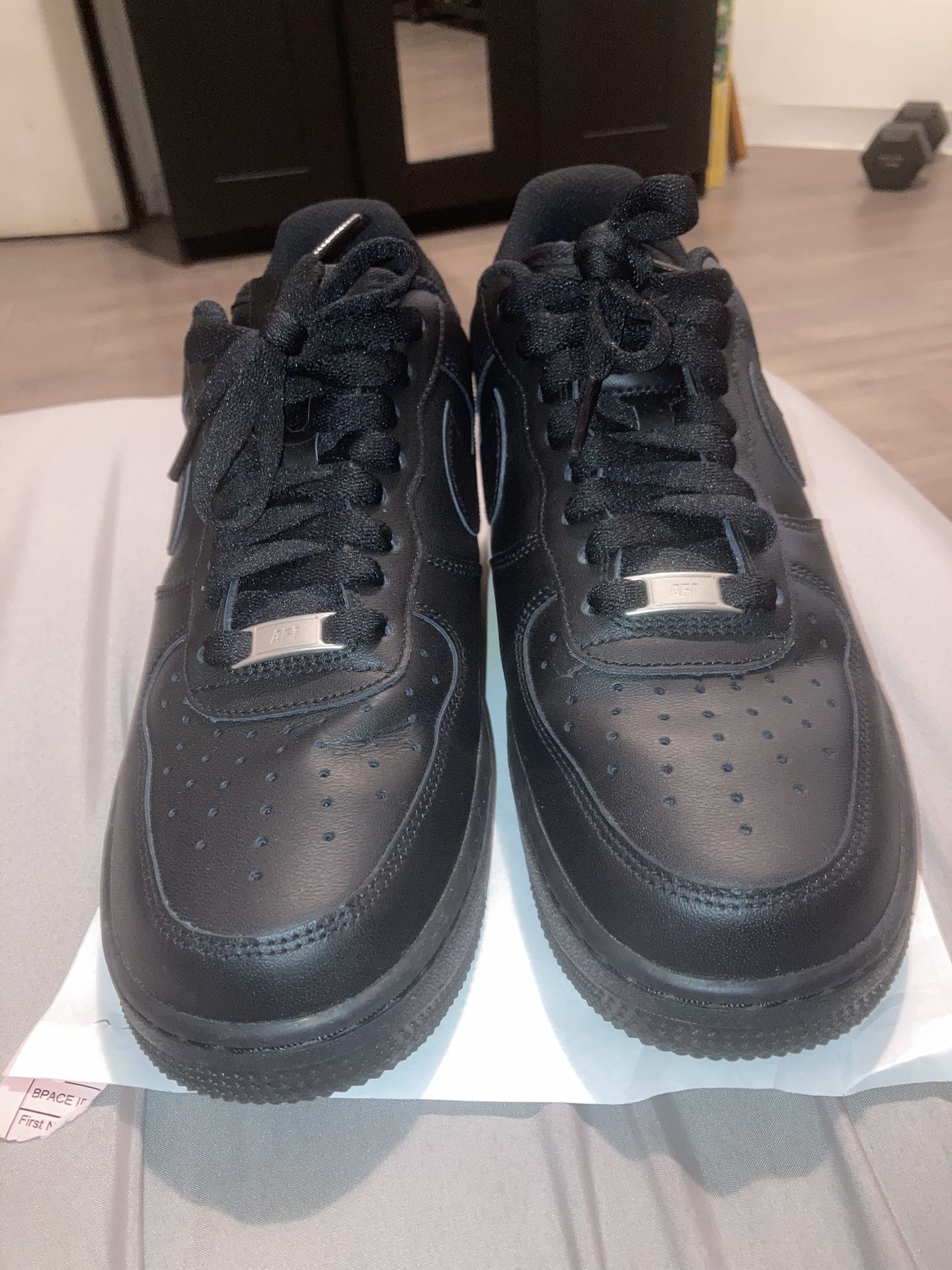 Black Nike Air Force Ones