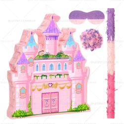 Pink Princess Castle Pinata Girls Birthday Theme Party Candy Smashing Game Props Pinata Decorative Supplies https://offerup.com/redirect/?o=aHR0cDovL2