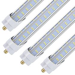 20 /PCS 8 Foot LED Bulbs, 150W 19800lm 6000K, Super Bright, T8 T10 T12 LED Tube Lights, FA8 Single Pin LED Lights, Clear Cover, 8 Foot LED Bulbs to Re