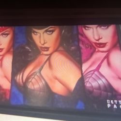 Framed Bettie Page 