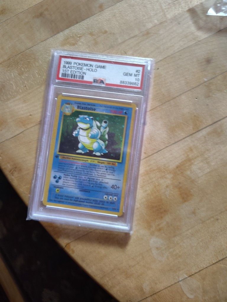 pokemon 1999 1st edition PSA 10 Blastoise new