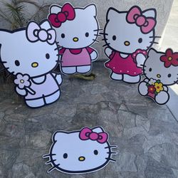 Hello kitty Handmade Cardboard Cutouts