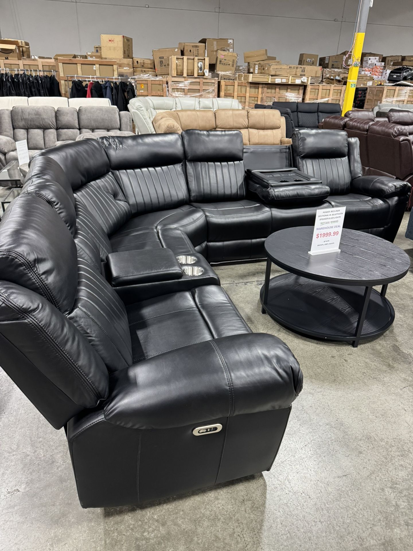 Premium Living Room Power Recliner Sectional (1/19)