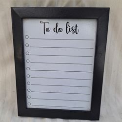 "To Do List" Dry Erase Memo Board w/ flaws DIY