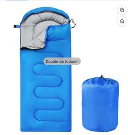 New sleeping bag blue for 1 person