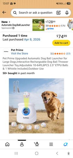 Pet Prime Automatic Dog Ball Launcher