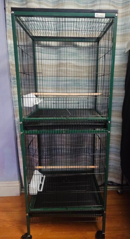DOUBLE STACK BIRD CAGE 